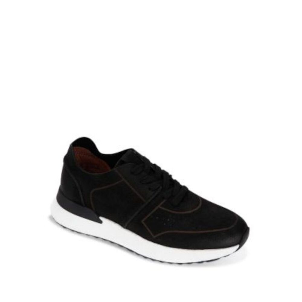 GENTLE SOULS KENNETH COLE Mens Black Laurence Wedge Athletic Sneakers Shoes 10